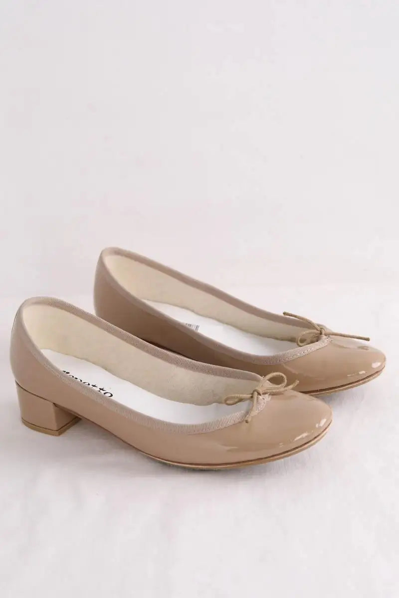 Ballerines Repetto Beige en Cuir