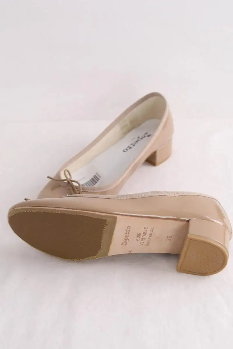 Ballerines Repetto Beige en Cuir