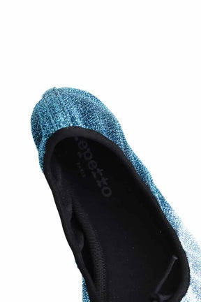 Ballerines Repetto Grace Oriental Bleu en Tissu