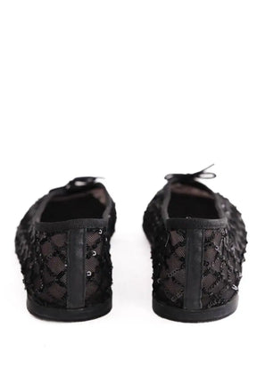 Ballerines Repetto Noir en Paillettes
