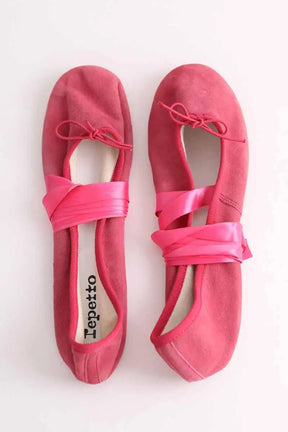 Ballerines Repetto Rose en Daim