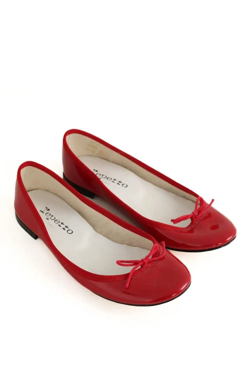 Ballerines Repetto Rouge en Cuir verni