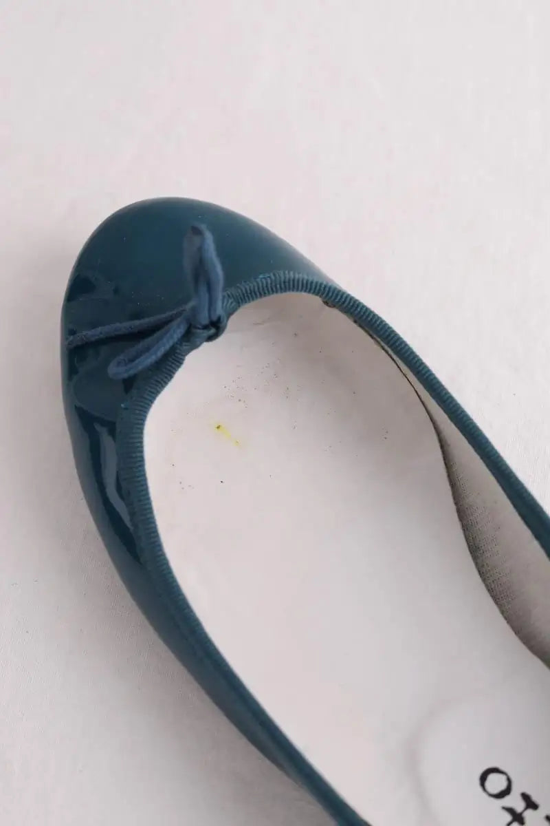 Ballerines Repetto Vert en Cuir verni