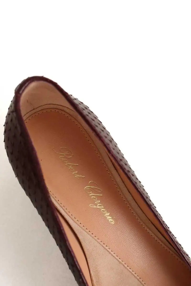 Ballerines Robert Clergerie Bordeaux en Cuir