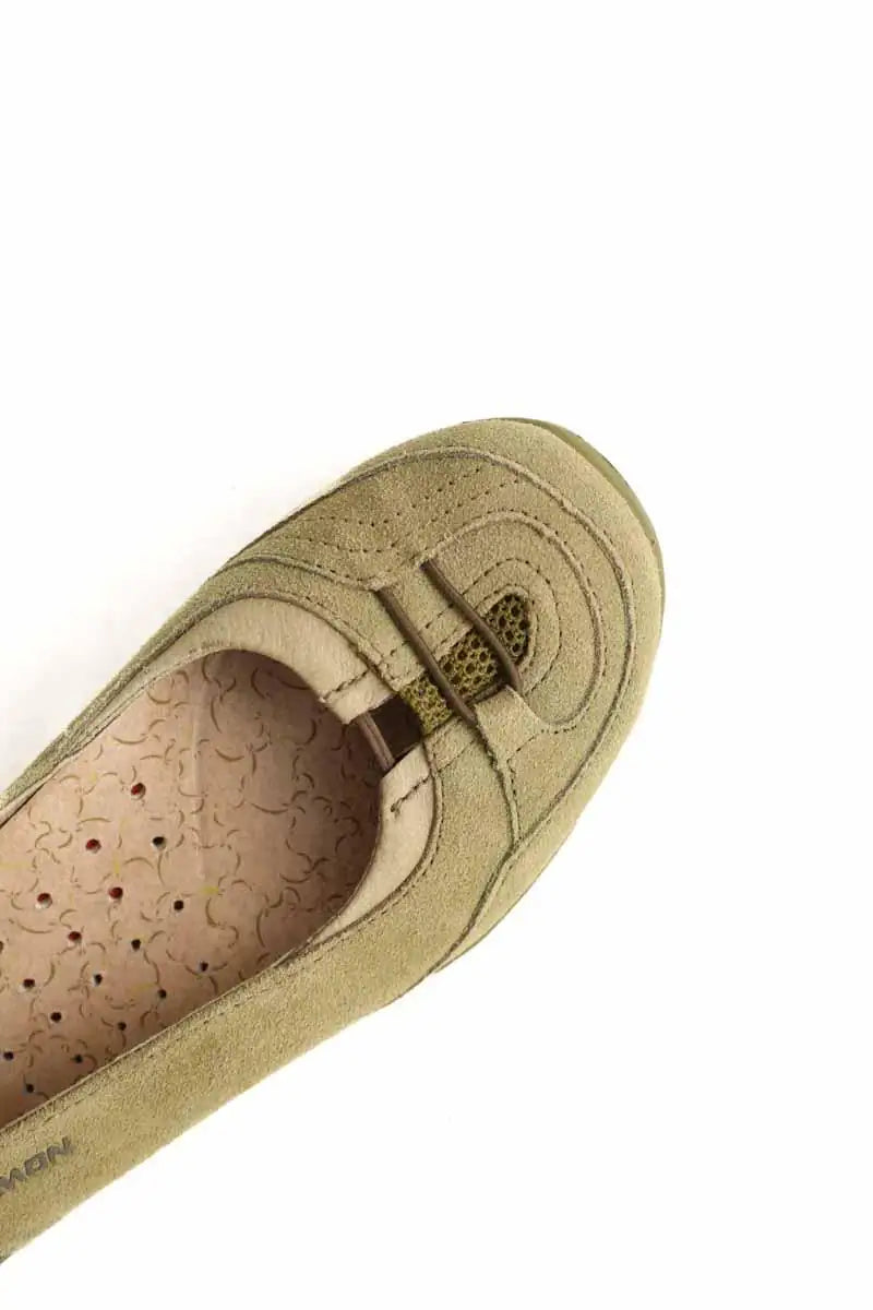 Ballerines Salomon Kaki en Tissu