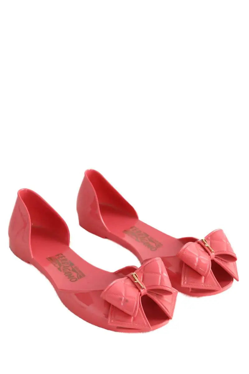 Ballerines Salvatore Ferragamo Rose en Plastique
