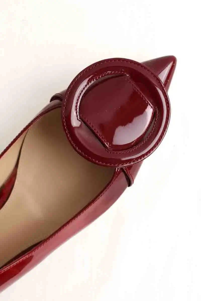 Ballerines Sergio Rossi Bordeaux en Cuir verni