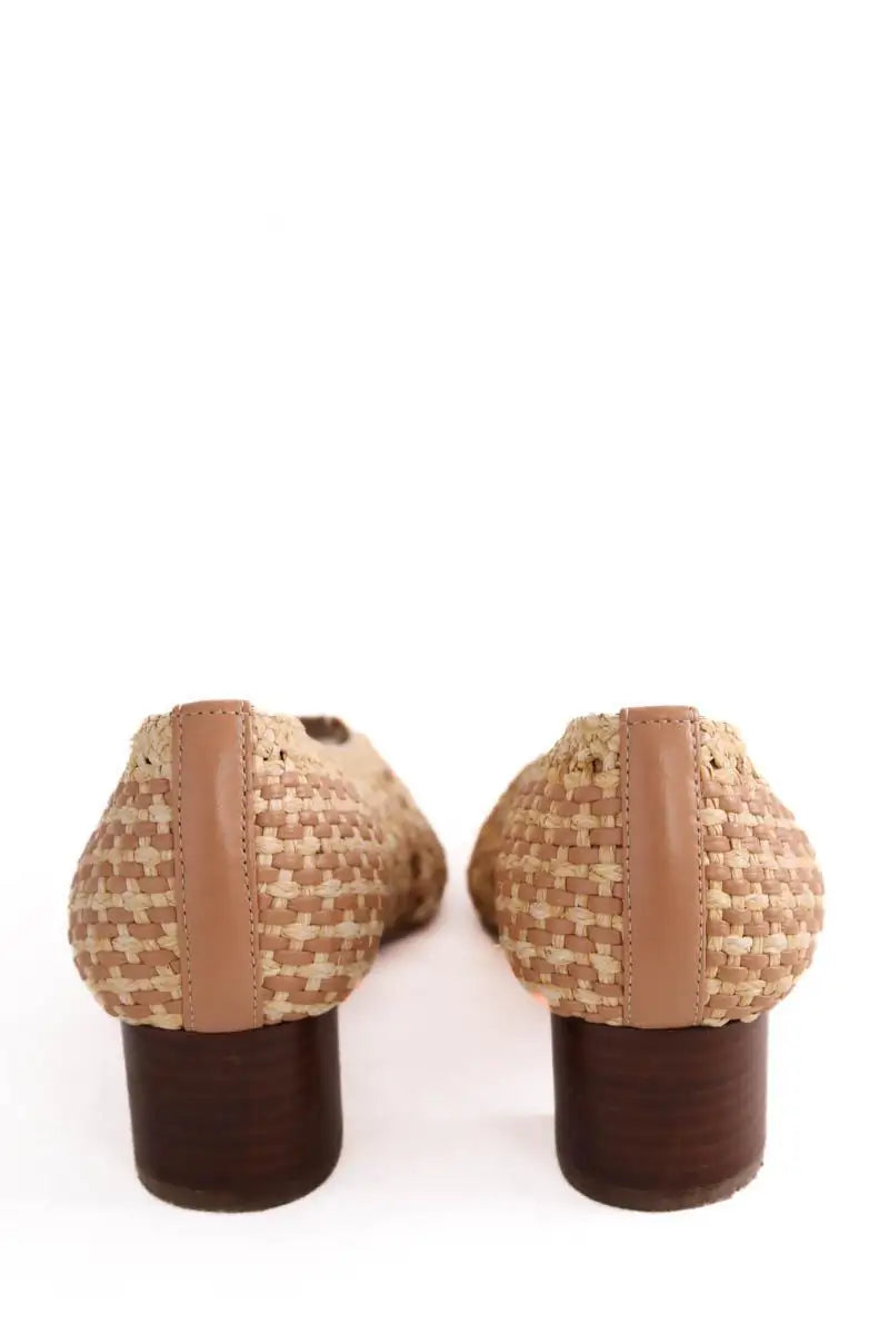 Ballerines Sézane Beige en Cuir