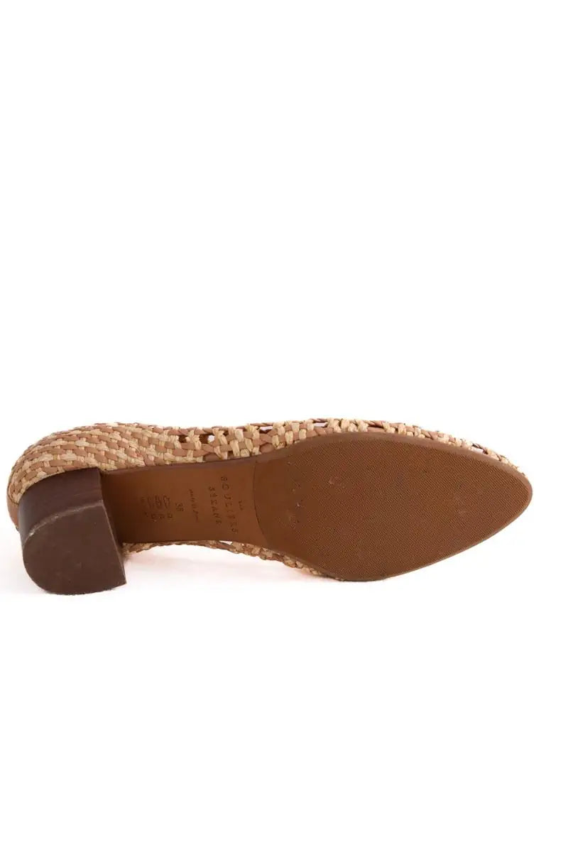 Ballerines Sézane Beige en Cuir