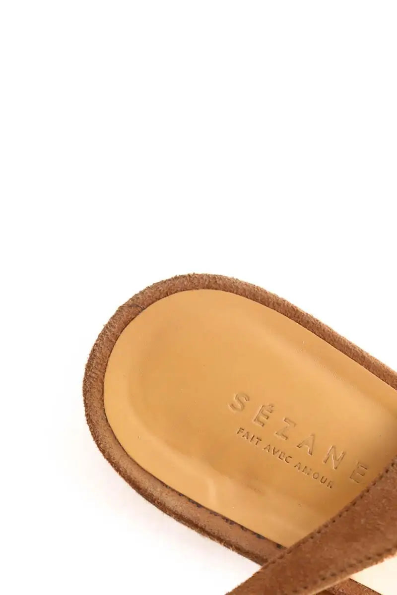 Ballerines Sézane Marron en Daim