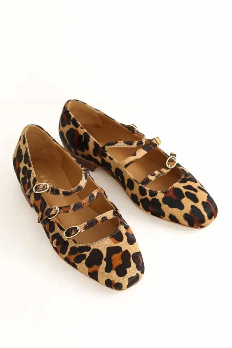Ballerines Stella & Suzie Marron en Cuir