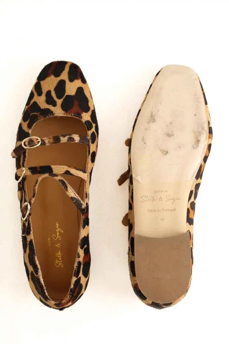 Ballerines Stella & Suzie Marron en Cuir
