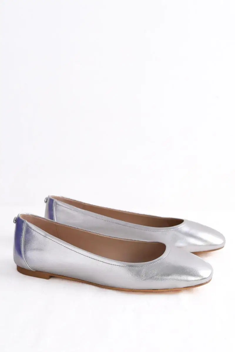 Ballerines Stuart Weitzman Argent en Cuir
