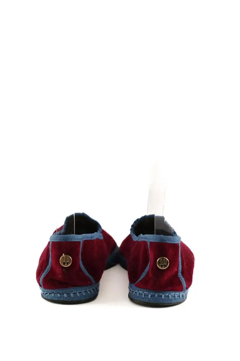 Ballerines Sveti Stefan Bordeaux en Velours