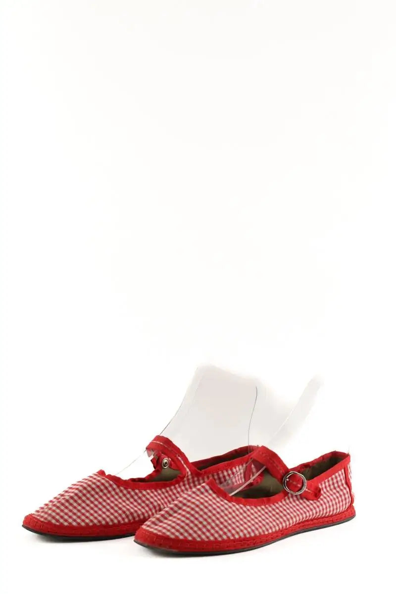Ballerines Sveti Stefan Rouge en Tissu