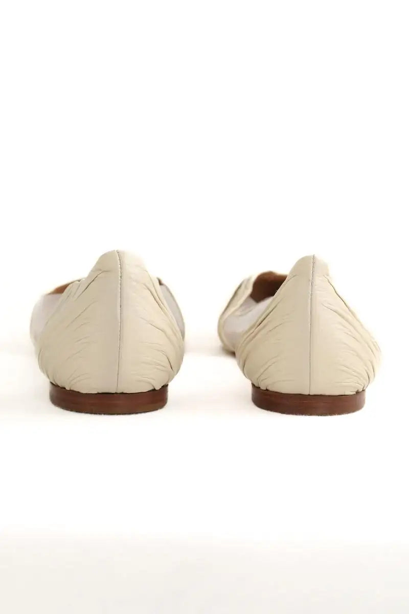 Ballerines Valentino Ecru en Cuir