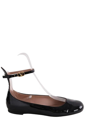 Ballerines Valentino Noir en Cuir verni, taille 35 - Seconde Main