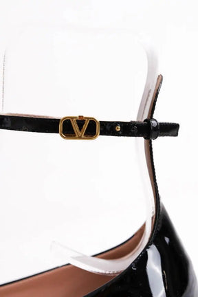 Ballerines Valentino Noir en Cuir verni