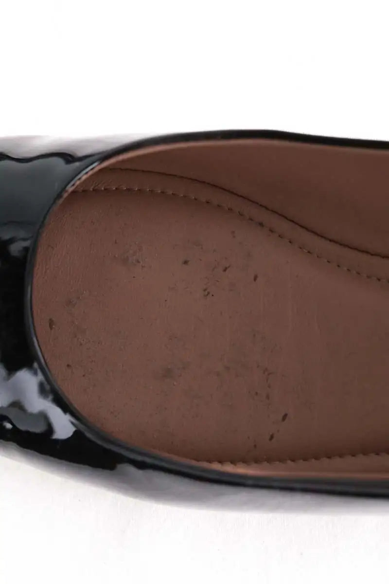 Ballerines Valentino Noir en Cuir verni