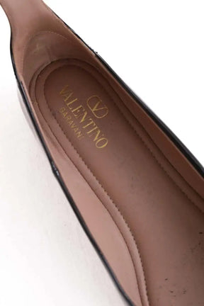 Ballerines Valentino Noir en Cuir verni