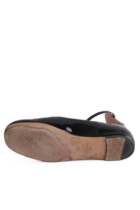 Ballerines Valentino Noir en Cuir verni