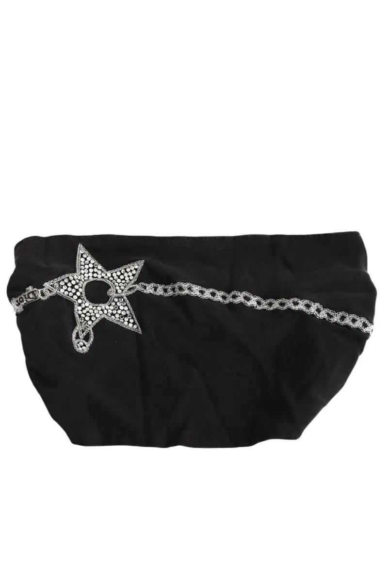 Bandeau en soie Dior Noir en Autres, taille M - Seconde Main