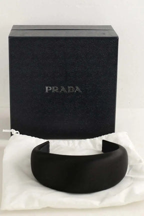 Bandeau Prada Noir en Tissu