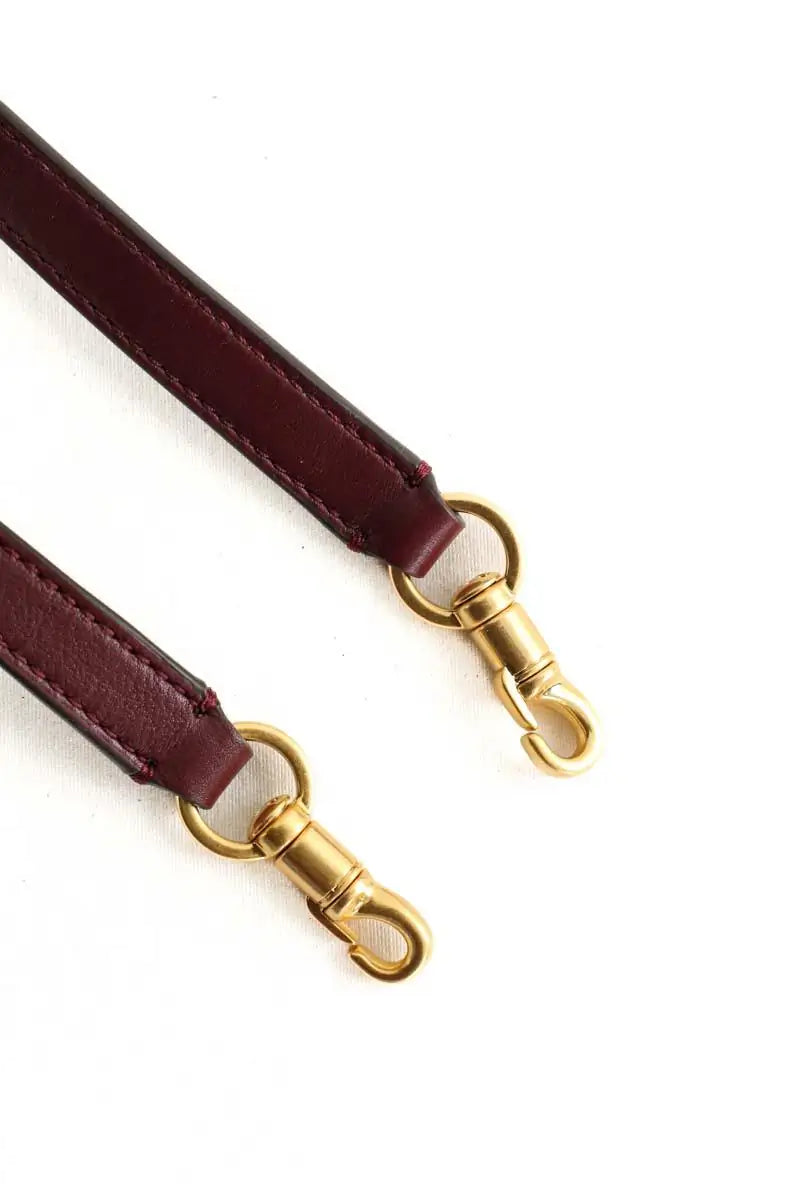 Bandoulière de sac Bally Bordeaux en 