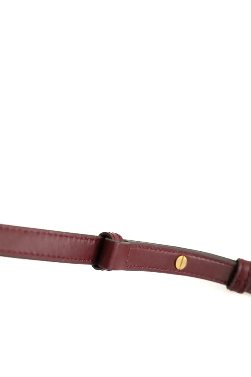 Bandoulière de sac Bally Bordeaux en 