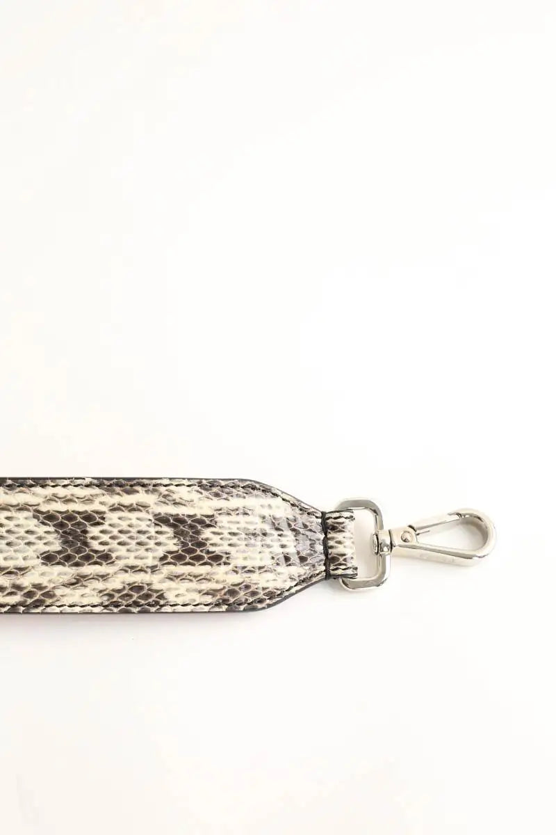 Bandoulière de sac Fendi Beige en Cuirs exotiques