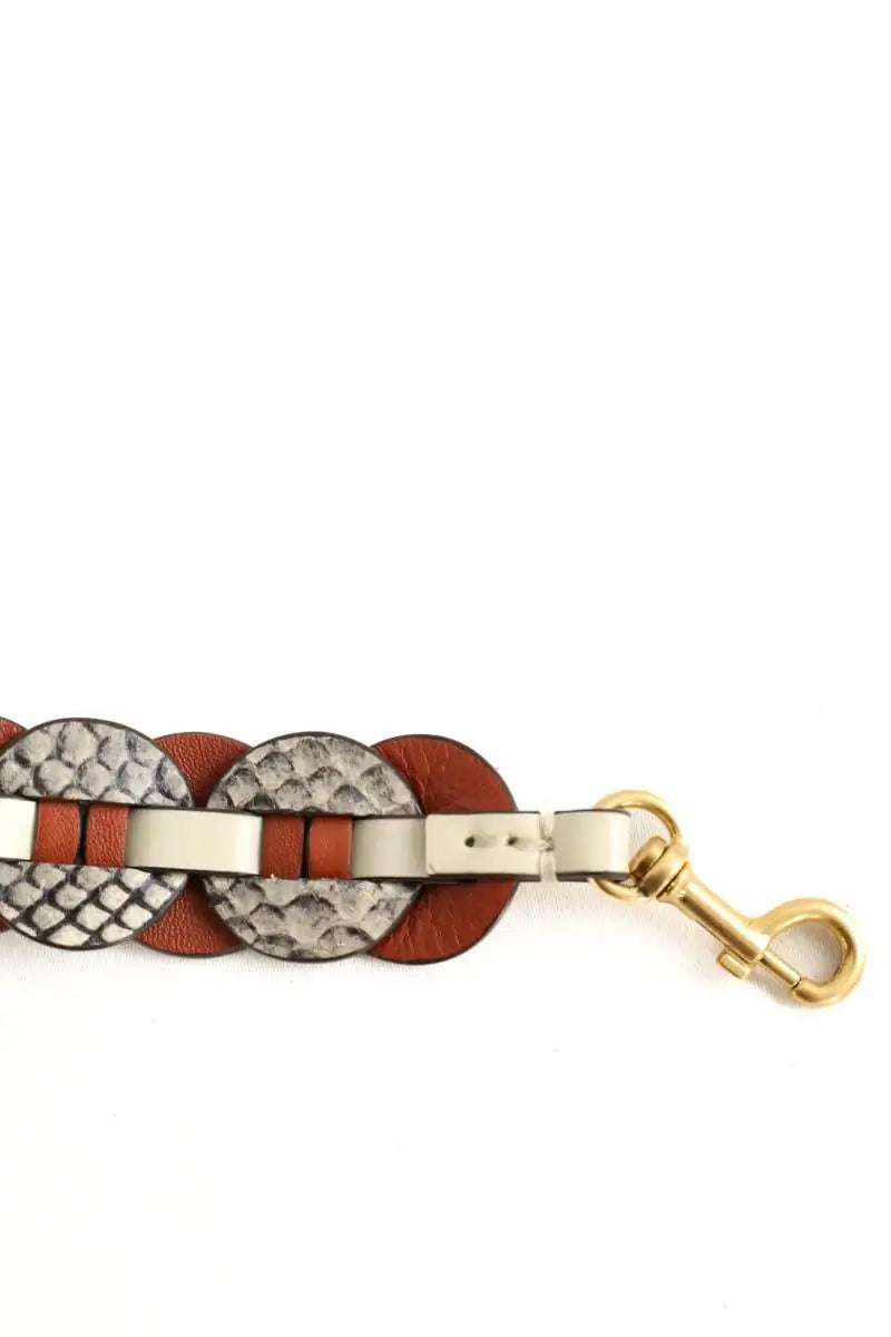 Bandoulière de sac Tory Burch Bordeaux en 