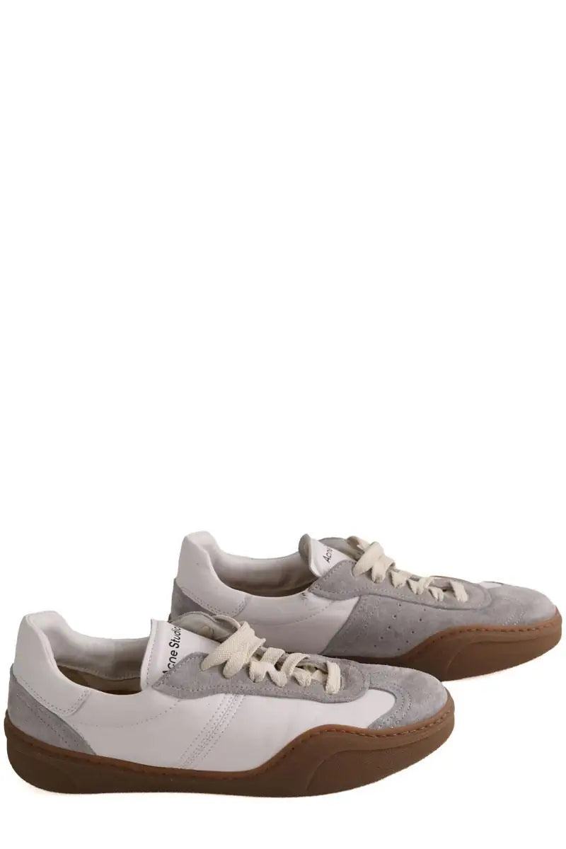 Baskets Acne Studios Ecru en Cuir