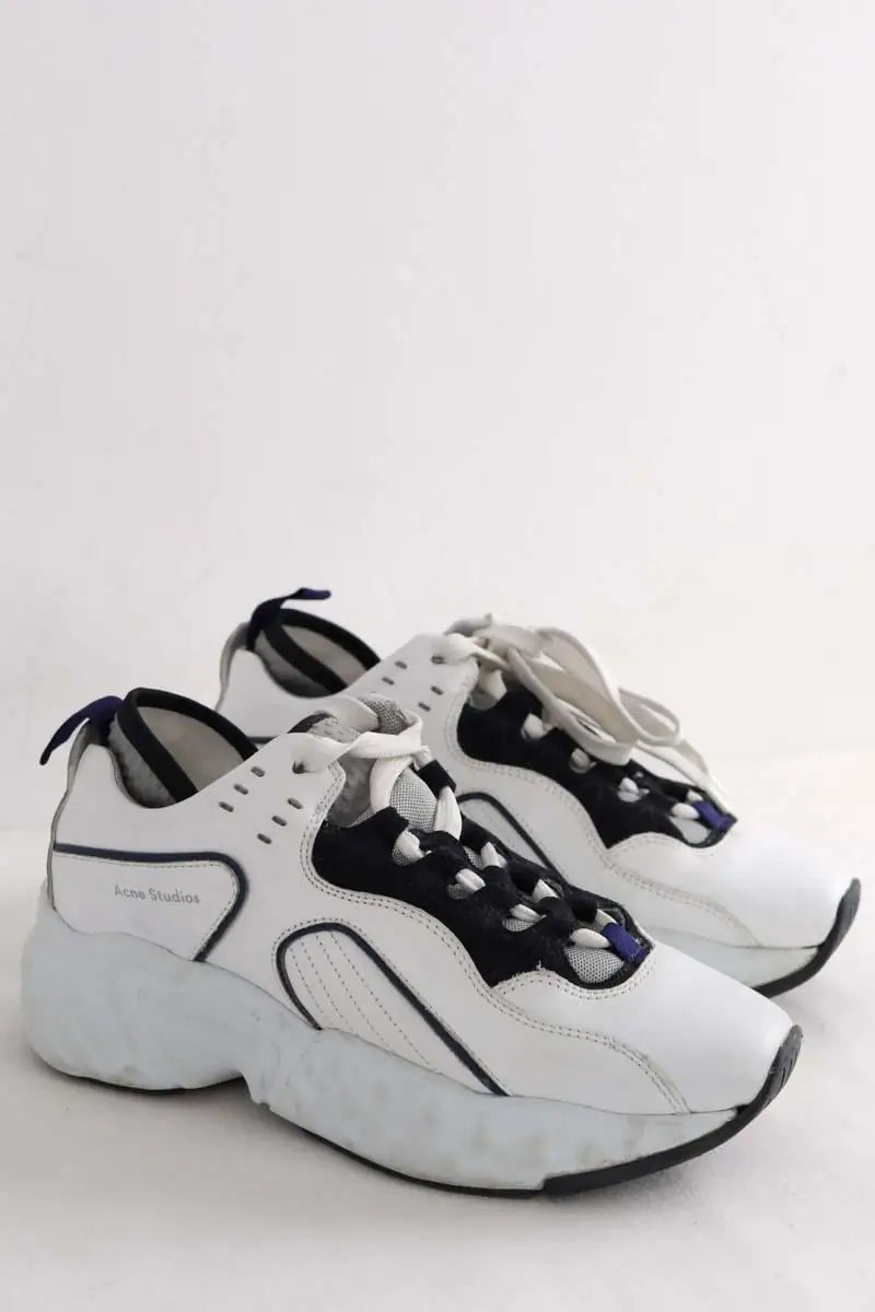 Baskets Acne Studios Manhattan Blanc en Cuir