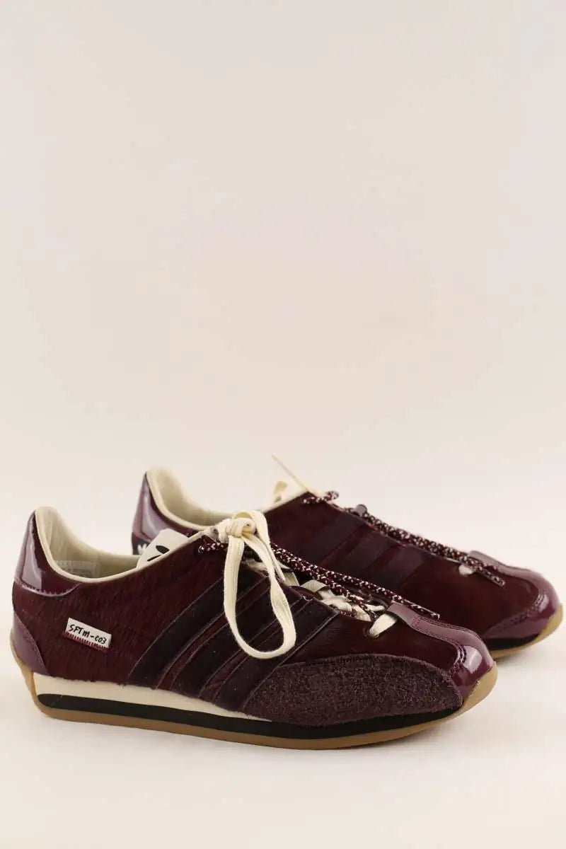 Baskets Adidas Adidas original X Song for the mute Bordeaux en Cuir