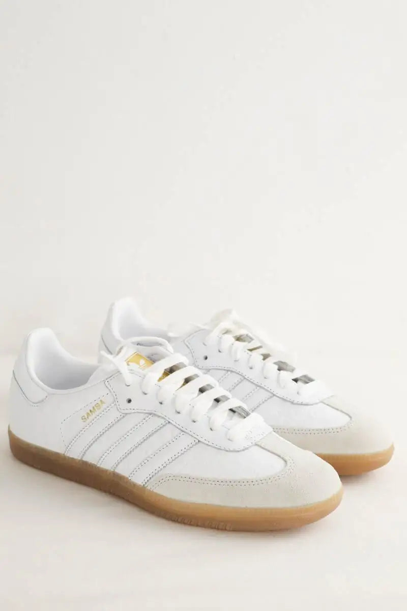Baskets Adidas Blanc en Cuir