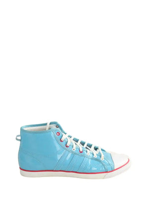 Baskets Adidas Bleu en Cuir verni, taille 39 - Seconde Main