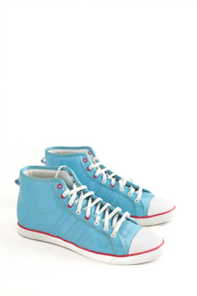 Baskets Adidas Bleu en Cuir verni