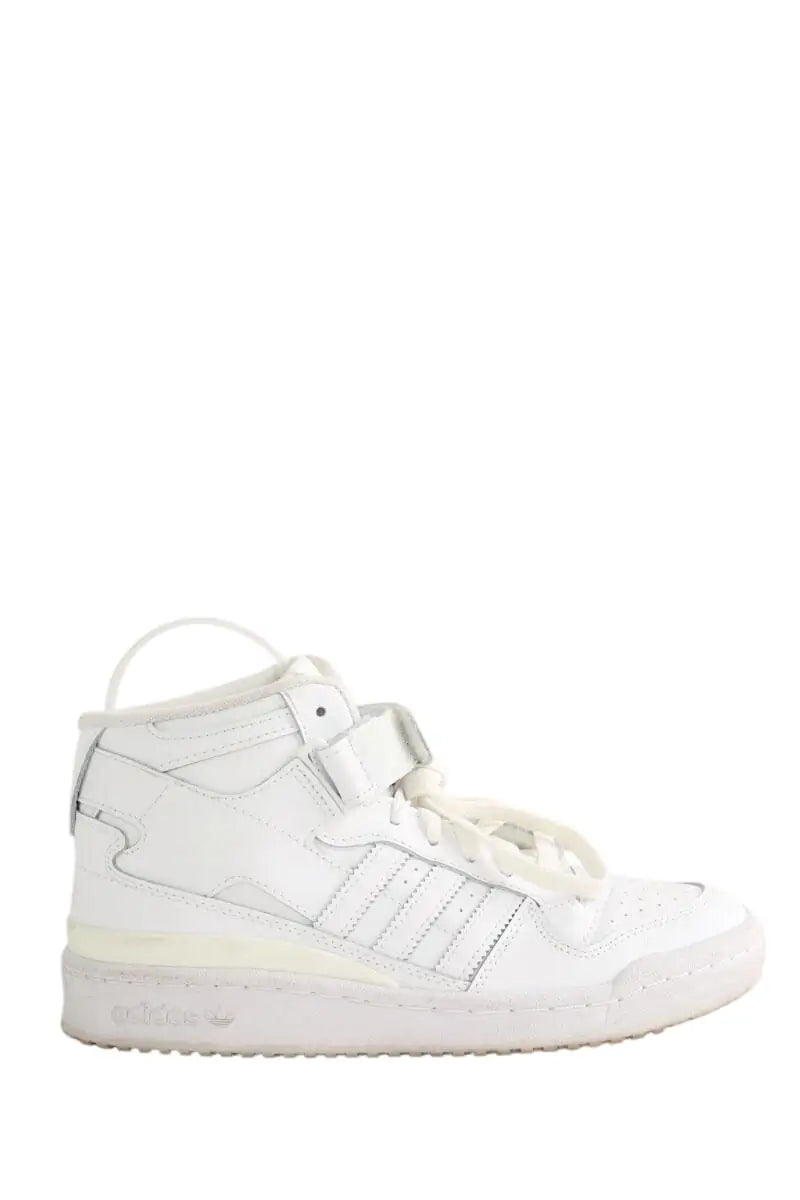 Baskets Adidas Forum Mid Blanc en Cuir, taille 37 - Seconde Main