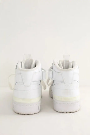 Baskets Adidas Forum Mid Blanc en Cuir