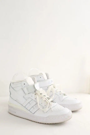 Baskets Adidas Forum Mid Blanc en Cuir