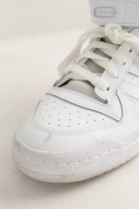 Baskets Adidas Forum Mid Blanc en Cuir