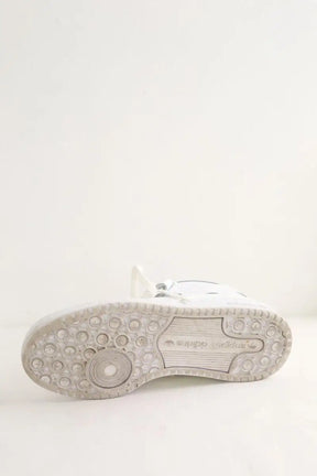 Baskets Adidas Forum Mid Blanc en Cuir