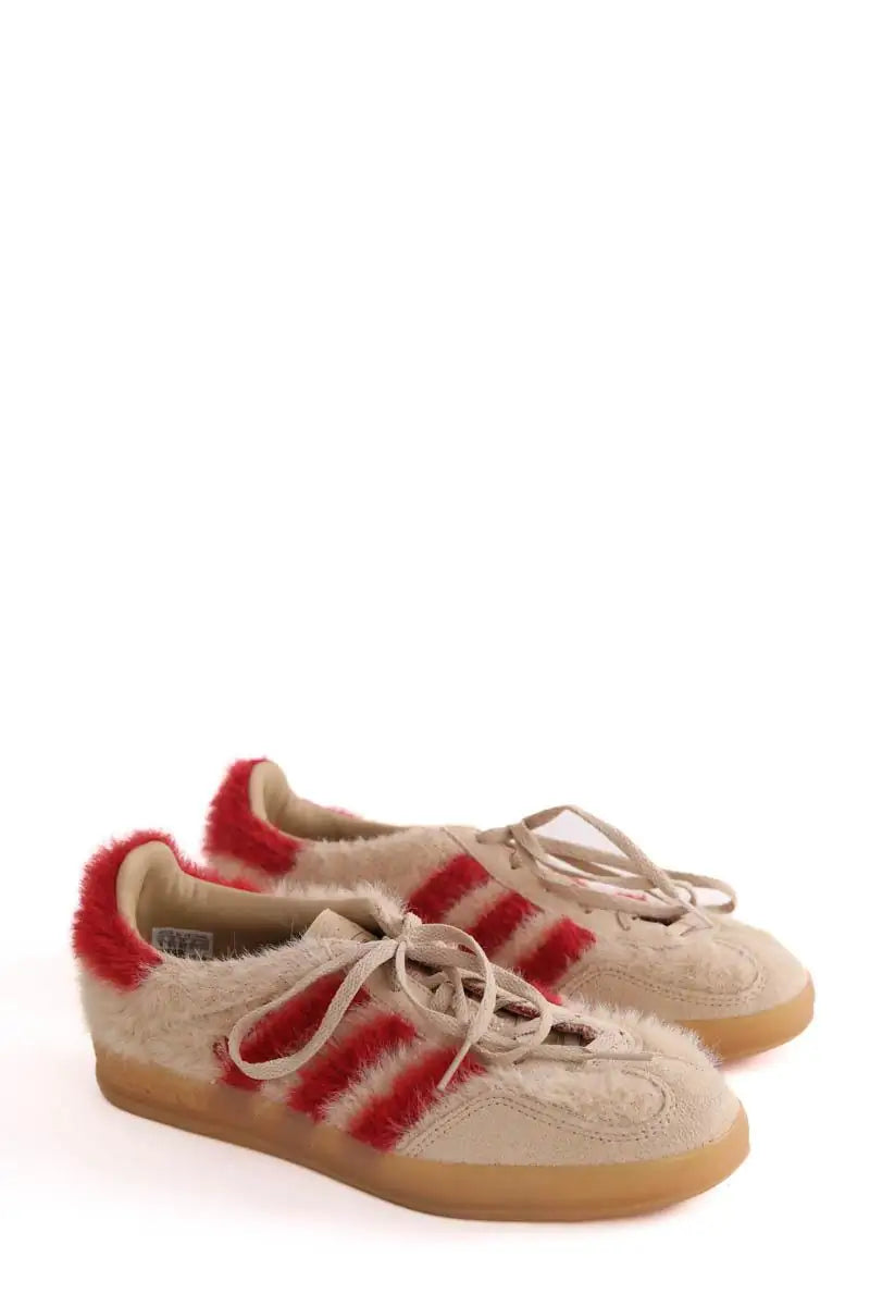 Baskets Adidas gazelle indoor  Beige en Daim
