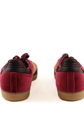 Baskets Adidas Samba Bordeaux en Velours