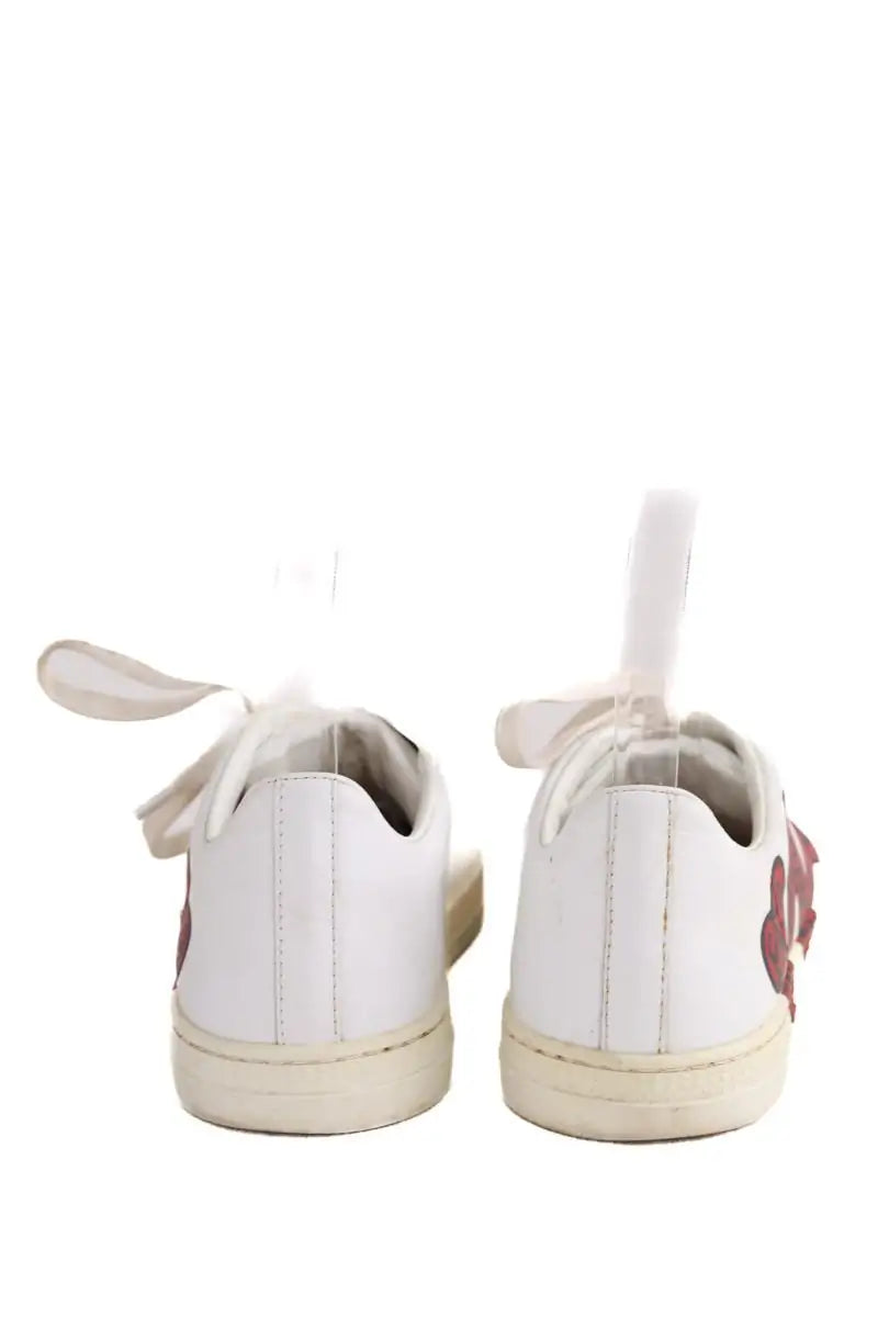 Baskets Alaïa Blanc en Cuir