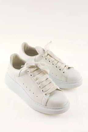 Baskets Alexander McQueen Blanc en Cuir