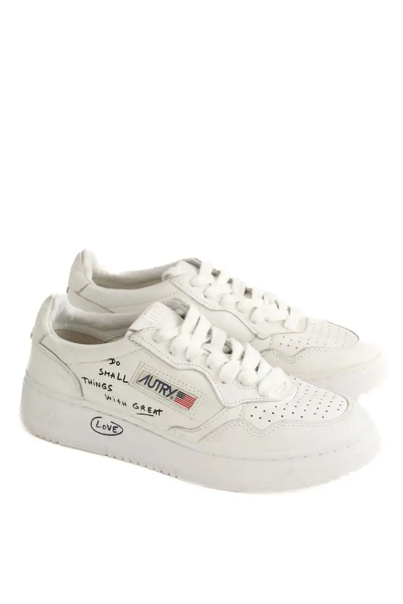 Baskets Autry Thomas Lélu X Autry Blanc en Cuir