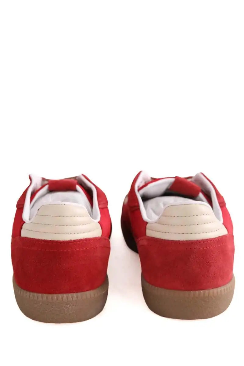 Baskets basses Alohas Rouge en Daim