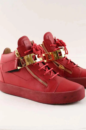 Baskets basses Giuseppe Zanotti Rouge en Cuir