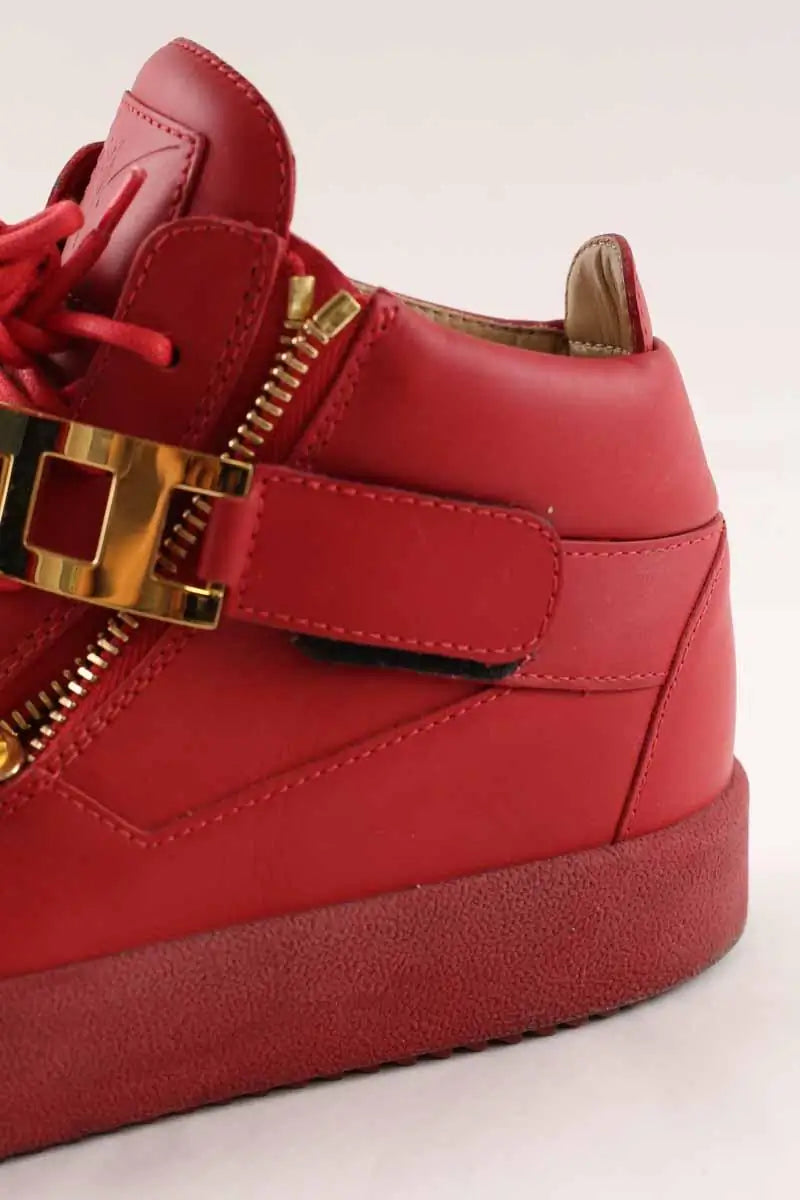 Baskets basses Giuseppe Zanotti Rouge en Cuir